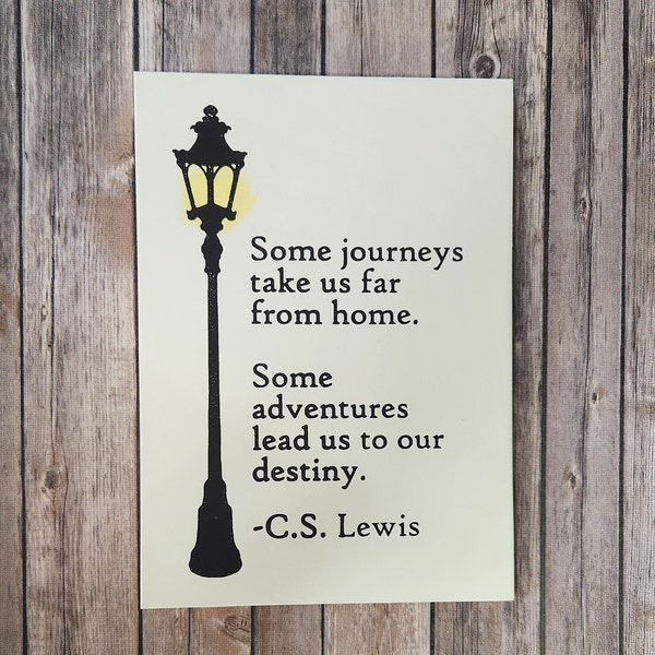 Hand Painted Destiny Sign / Chronicles of Narnia / CS Lewis / Nerd Decor