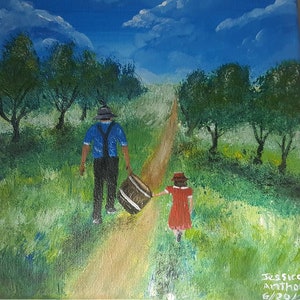 Walk with dad.