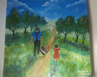 Walk with dad.