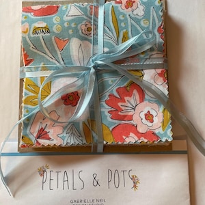 Petals & Pots 13 cm Charm Pack och Ampelkorg Quiltkit: Gabrielle Neil Riley Blake