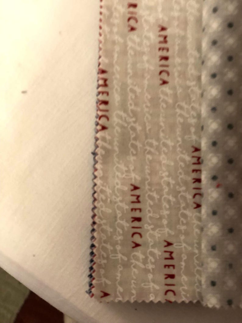 Patriotic Fabric Quilt Kit Stateside Charm Packs & Plaid Navy - Moda ...