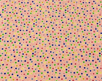 Fairyland Dots #673 Makower UK 100% Coton Tissu pour enfants 35,5 pouces Multi Dots Quilting / Home Decor / Apparel / Crafting