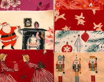 Christmas Novelty Prints Charm Pack: I Spy 5&quot; Cotton Fabric Squares