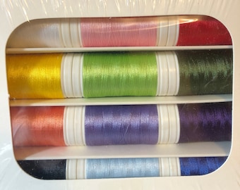 Excelsior Embroidery Thread: 12 Color Polyester 40 Weight Pack