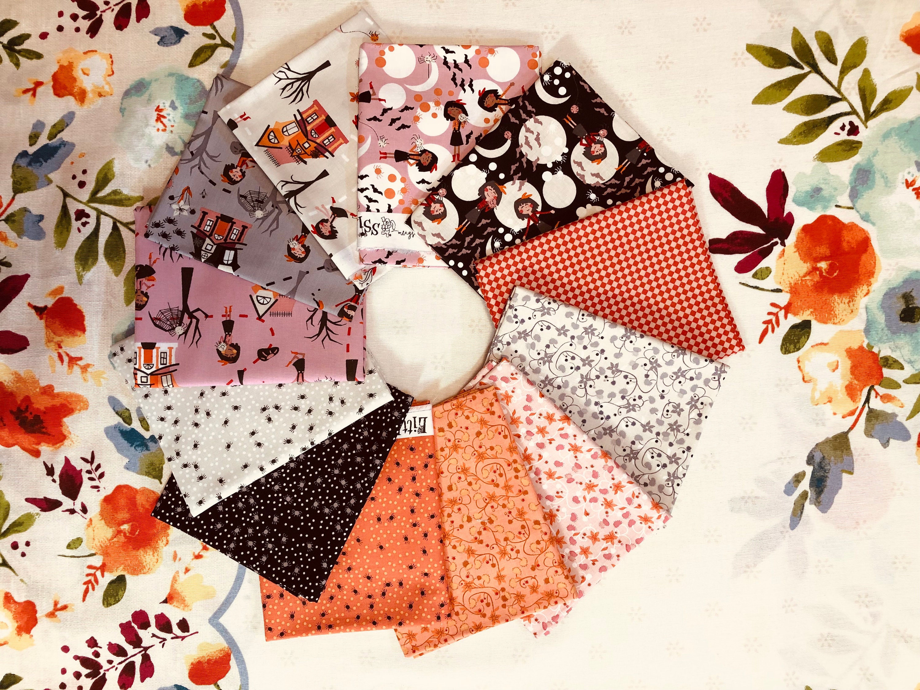 Clearance/marked Down Little Miss Fat Quarter Bundle 18 Pieces by Meags &  Me for Clothworks Store Cut 