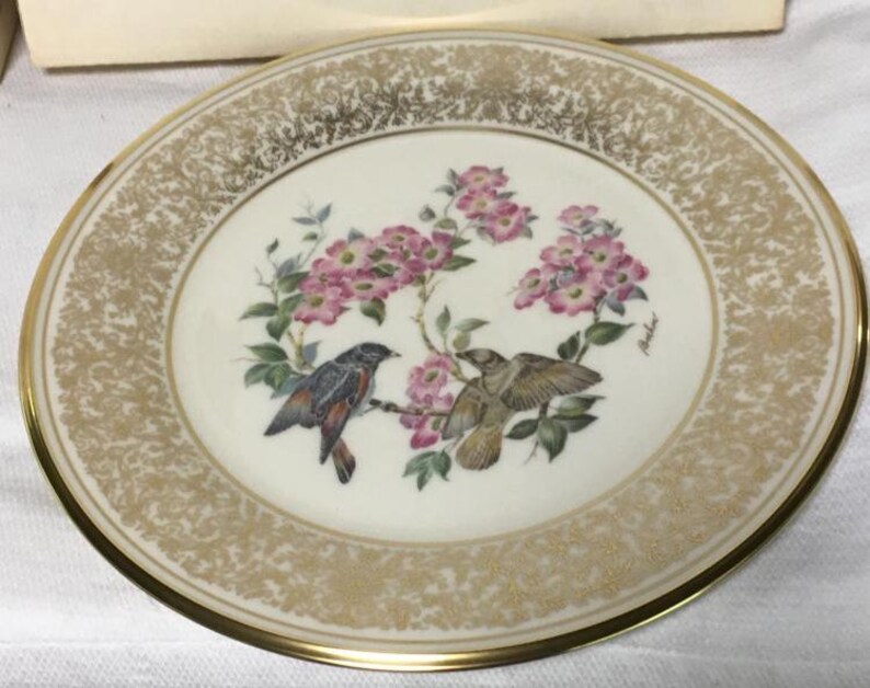 Lenox Boehm Birds Plates Fine Art Ceramics Art & Collectibles