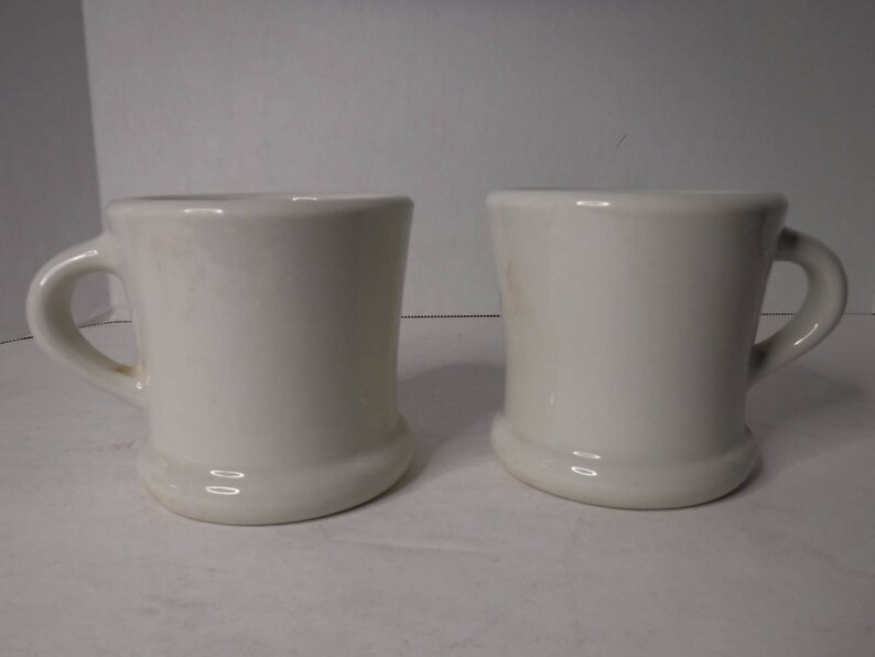 Vintage Set of 2 Hall Coffee Mugs Restaurant Style Heavy Etsy