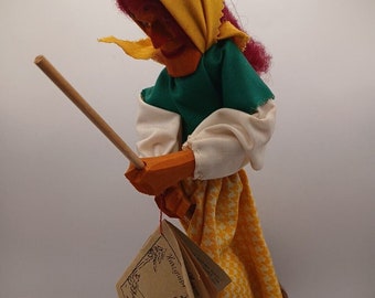 Vtg Lucie Hollwedel tedesca Wood Witch 1974 Krapps, Germania