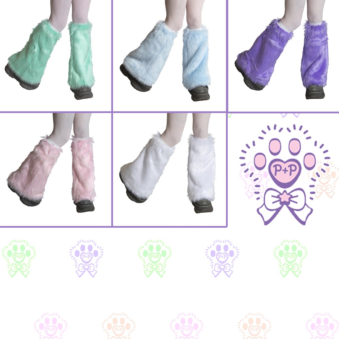 PrittenPaws Classic Leg Warmers vegan faux fur cute kawaii Etsy