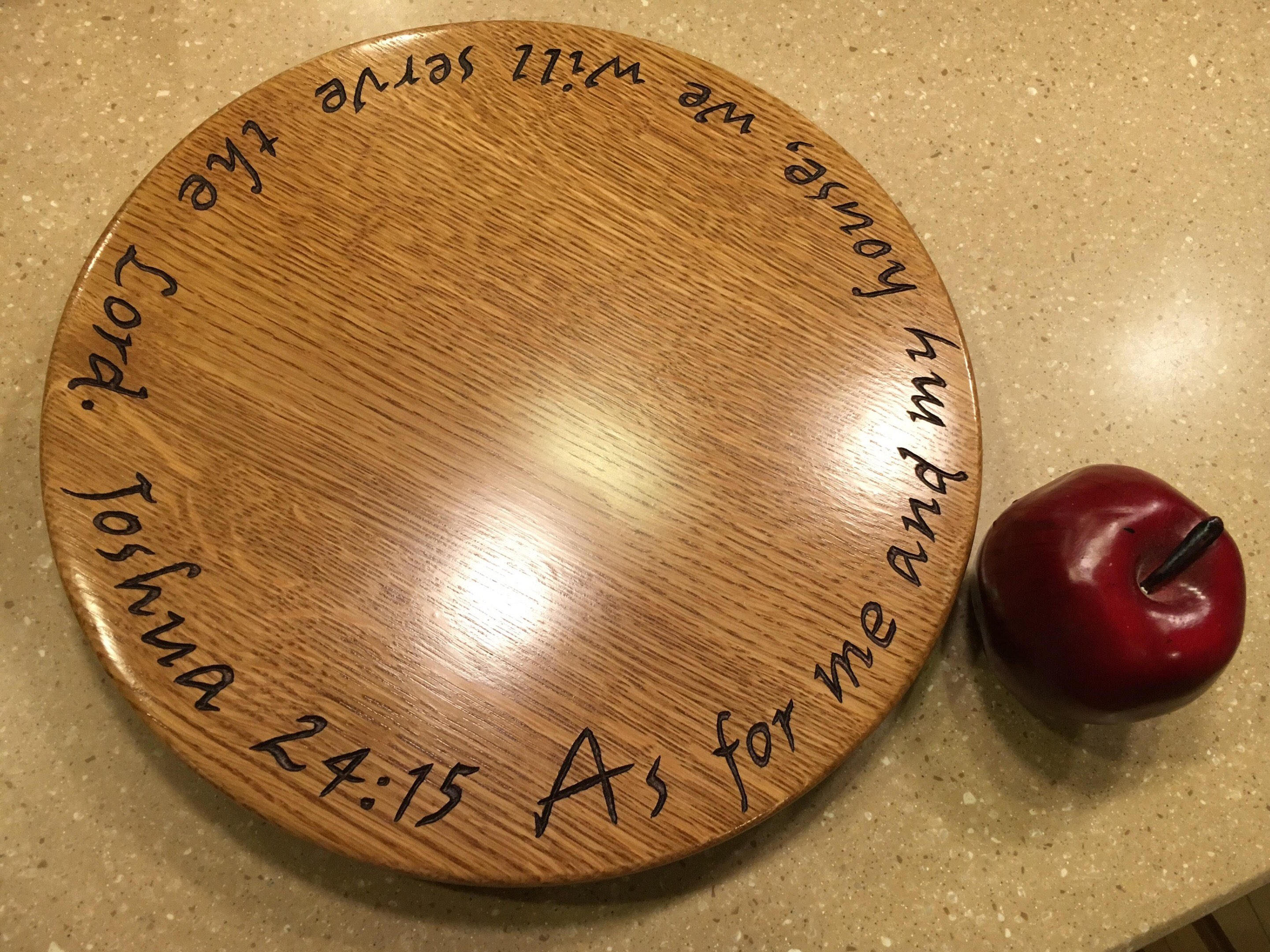 Lazy susan custom wedding cake stand wooden turntable table Etsy