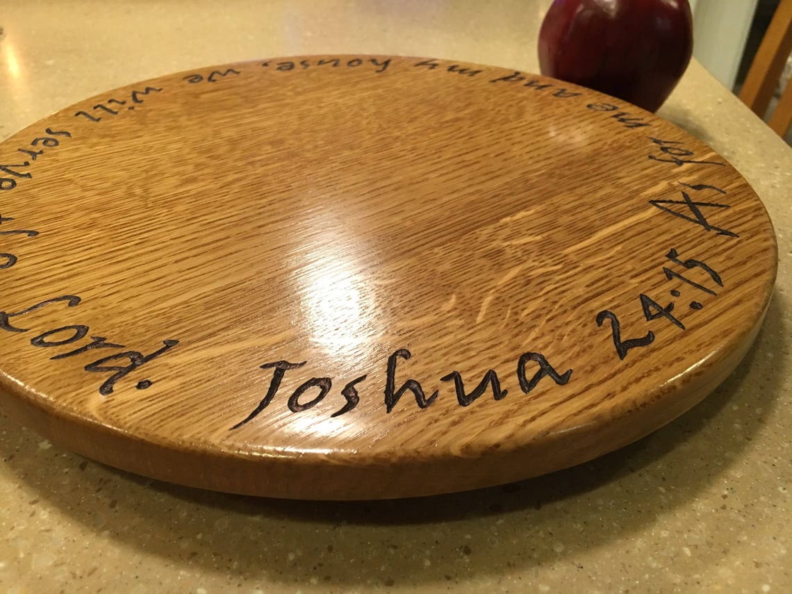 Lazy susan custom wedding cake stand wooden turntable table Etsy