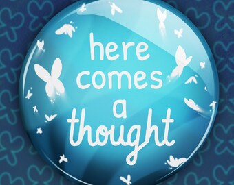 Here Comes a Thought Steven Universe pin badge | 2.25" Pinback Button | Stevonnie Garnet | Flexibility Love and Trust