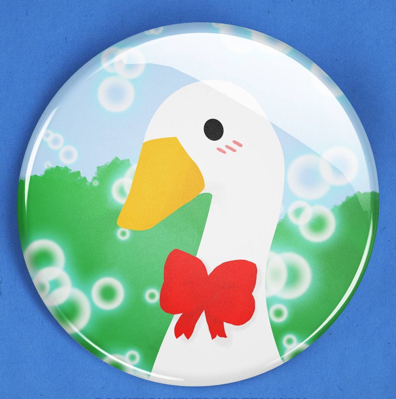 Untitled Goose Button 2.25 Lovely Goose Pinback Button - Etsy Canada