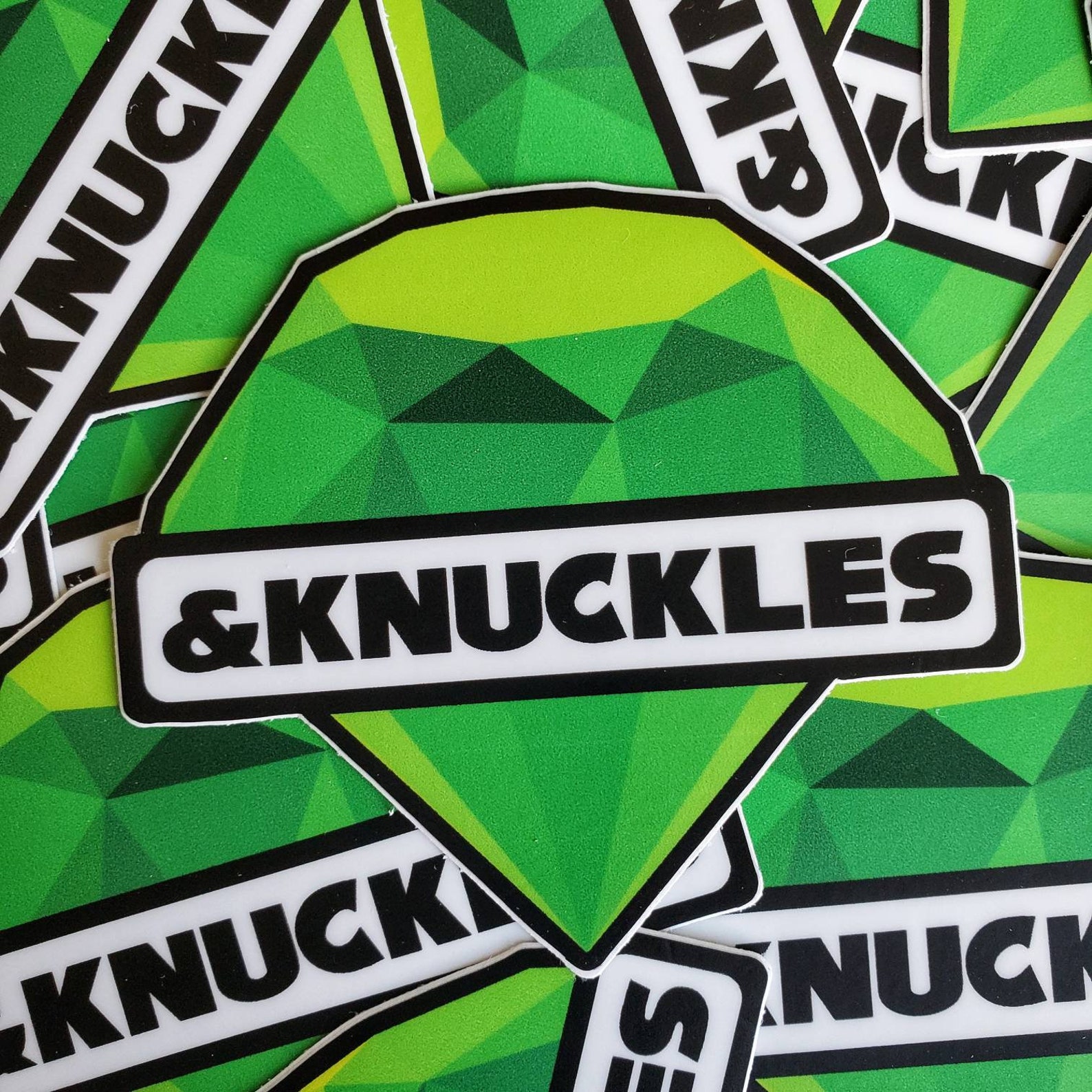 And Knuckles Vinyl Sticker &knuckles Sonic the Hedgehog Etsy