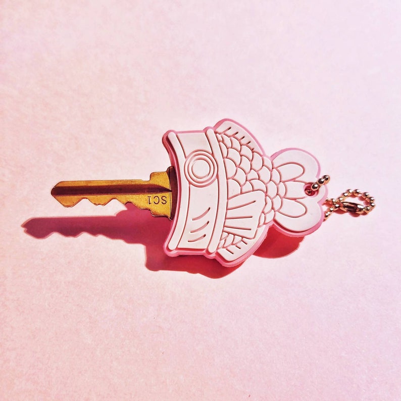 Taiyakey Novelty Key Cover Fish Shaped Key Cap Keychain Fish Etsy