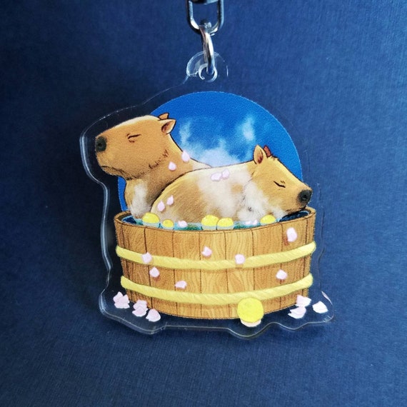 hot tub capybara paper bag