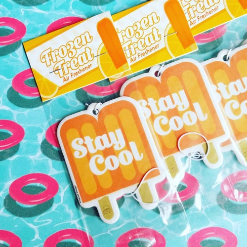 Orange Cream Icepop Air Freshener for Cars Citrus Scented Air Etsy