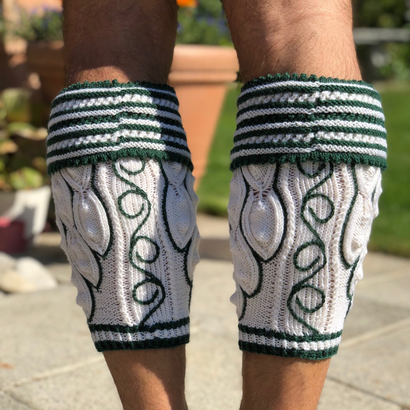 Traditional Bavarian Calf Socks Loferl prien hand Knitted on Order