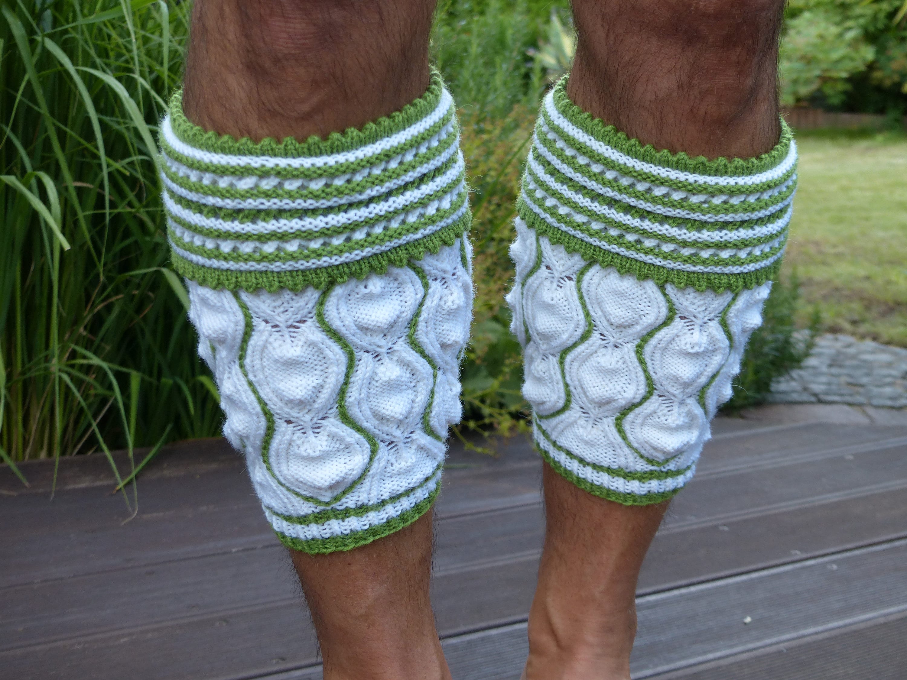 Traditional Bavarian Calf Socks Loferl prien hand Knitted on Order