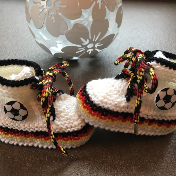 Baby-Turnschuh Fußball-EM "Deutschland" - handmade