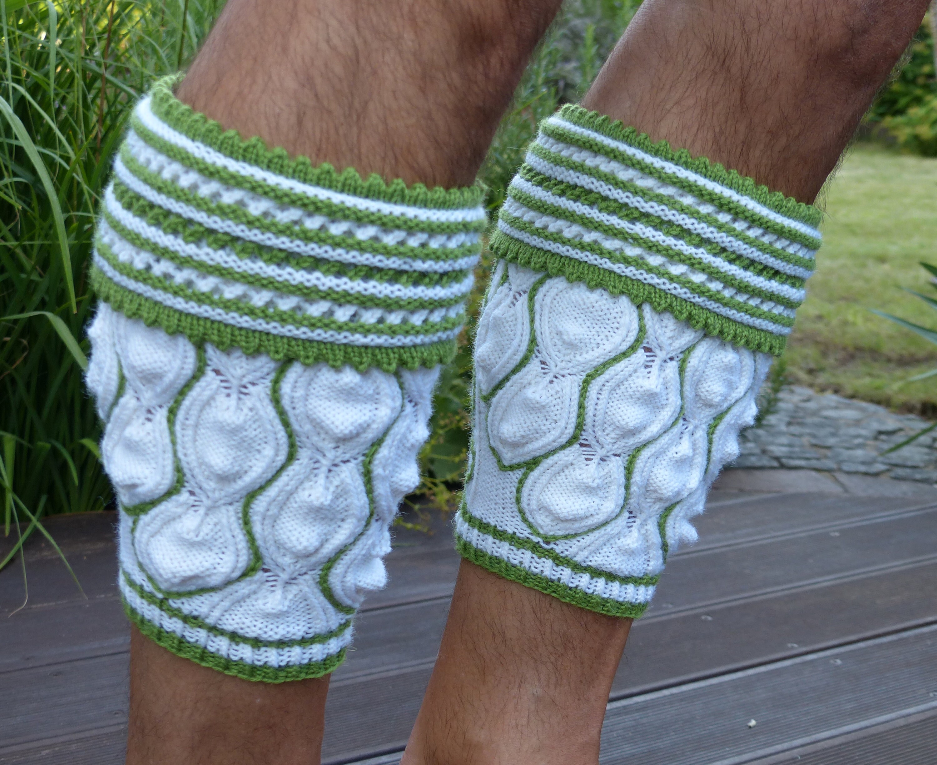 Traditional Bavarian Calf Socks Loferl prien hand Knitted on Order
