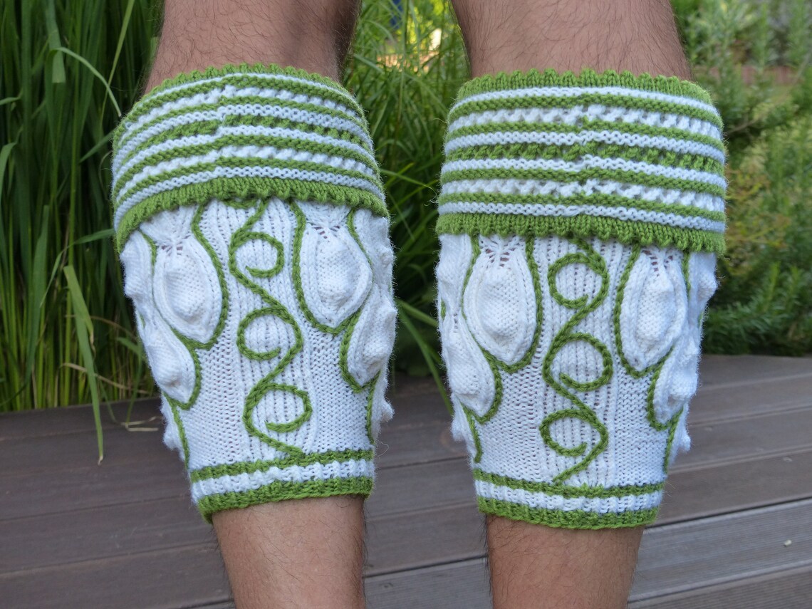 Traditional Bavarian Calf Socks Loferl prien hand Knitted on Order
