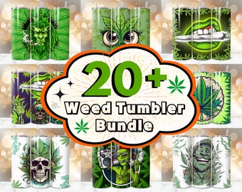 20+ Weed Tumbler Wrap Bundle, Weed Sublimation, Marijuana Tumbler, Weed Designs, Weed PNG, Weed Tumbler, Funny Weed Tumbler, Commercial Use.