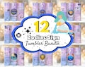 12 Zodiac Sign Tumbler Wrap Bundle, Zodiac Signs Sublimation Designs, 20 oz Tumbler Wrap, Zodiac Signs PNG, Zodiac Affirmation Tumbler Wrap.