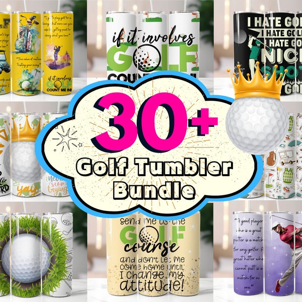 30+ Golf Tumbler Wrap Bundle, Golf Life Tumbler, 20 oz Golf Sublimation Designs, Golf Lover Tumbler, Golf PNG, Golf Wrap, Commercial Use.