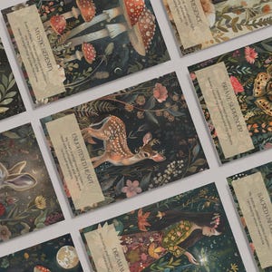 Baraja de cartas imprimible con afirmaciones positivas, amor propio, motivación y atención plena, regalo para el cáncer, regalos para rupturas, sanación y autocuidado.