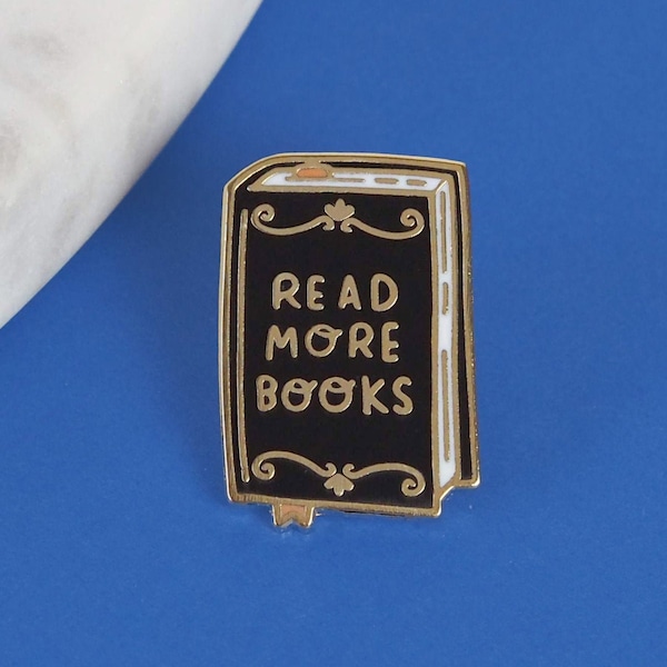 Read More Books Bookish Enamel Pin
