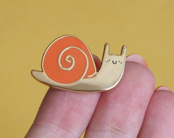 Happy Snail Enamel Pin