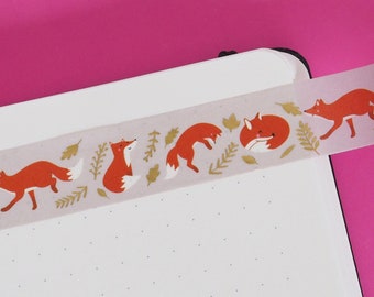 Happy Foxes Washi Tape