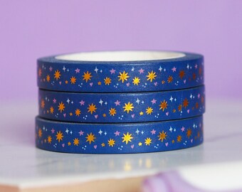 Mystical Stars Gold Foil Washi Tape