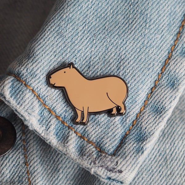 Cute Capybara Enamel Pin