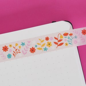 Light Floral Flourish Washi Tape
