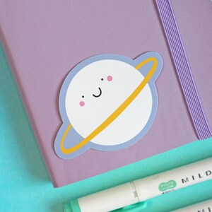 Happy Saturn Sticker