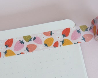 Strawberry Fields Fruit Pattern Washi Tape