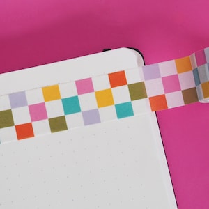 Heldere dambordwashi-tape