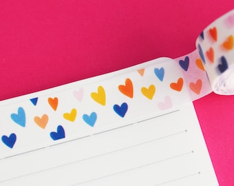 Retro Hearts Washi Tape