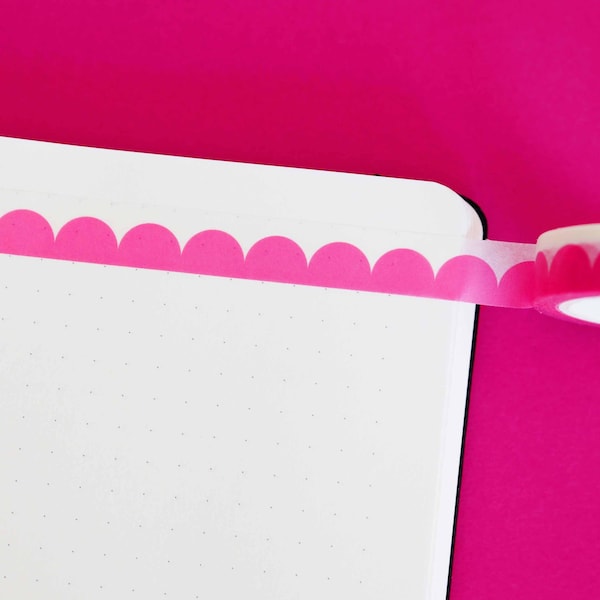 Pink Scalloped Washi Tape