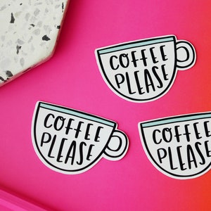 Café, por favor, adesivo