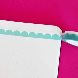 Türkises ausgebogtes Washi Tape