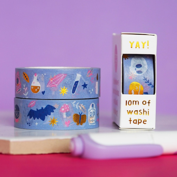 Mystical Halloween Gold Foil Washi Tape