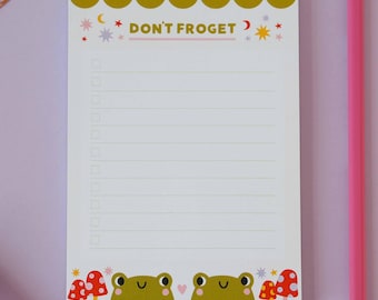 Frog To Do List A6 Notepad