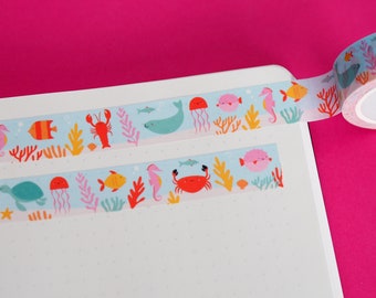 Sealife Ocean Animal Fish Washi Tape