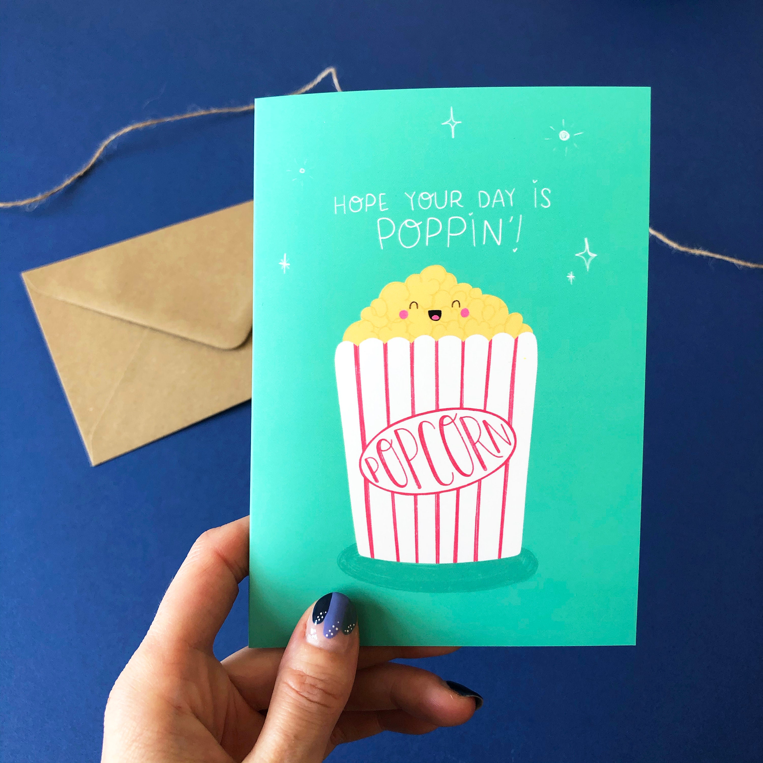 Hope Your Day is Poppin' Card Etsy UK