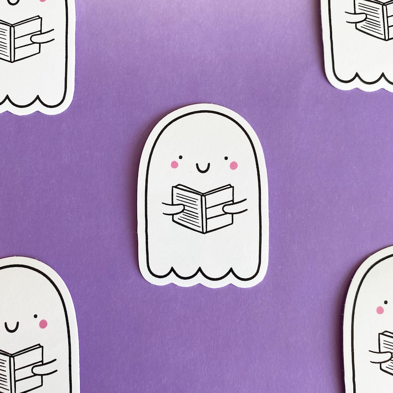 Reading Ghost Sticker image 3