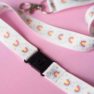 ON SALE: Rainbows and Stars Lanyard image 3