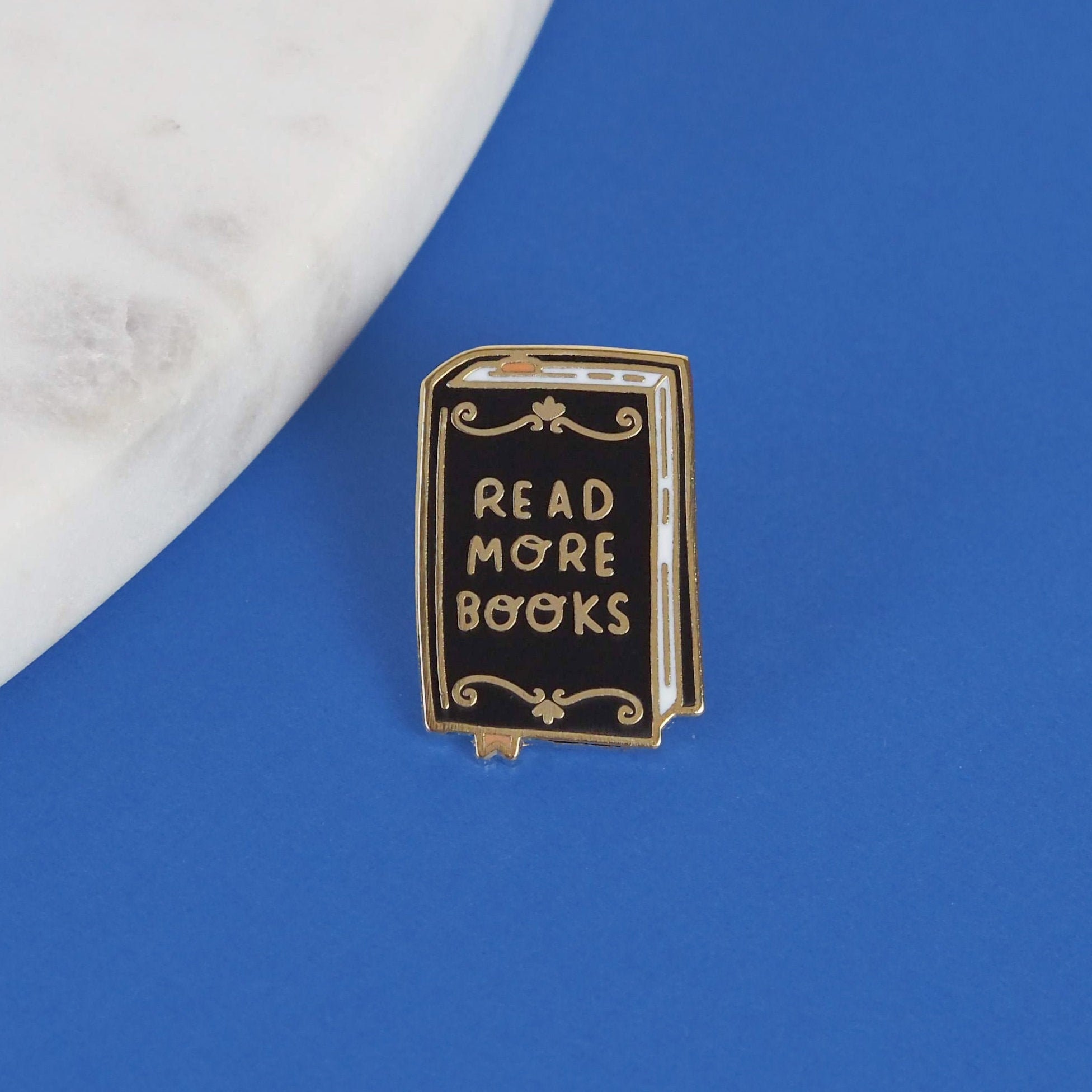 When In Doubt Go To The Library Enamel Pin - Book Lover Gift & Accessory